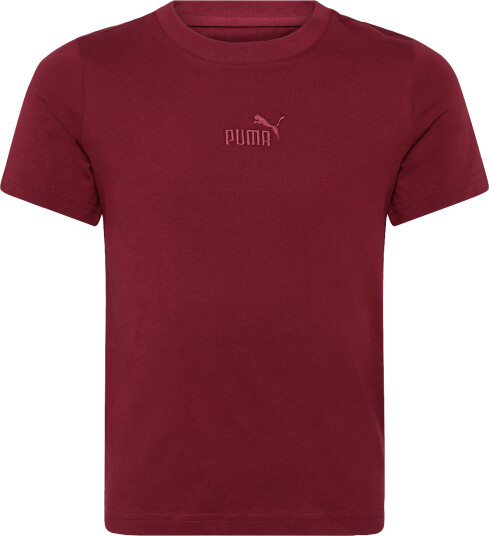 PUMA Ess Small No.1 Logo Centered Tee B Burgundy 164 PUMA Ess Small No.1 Logo Centered Tee B Burgundy 164