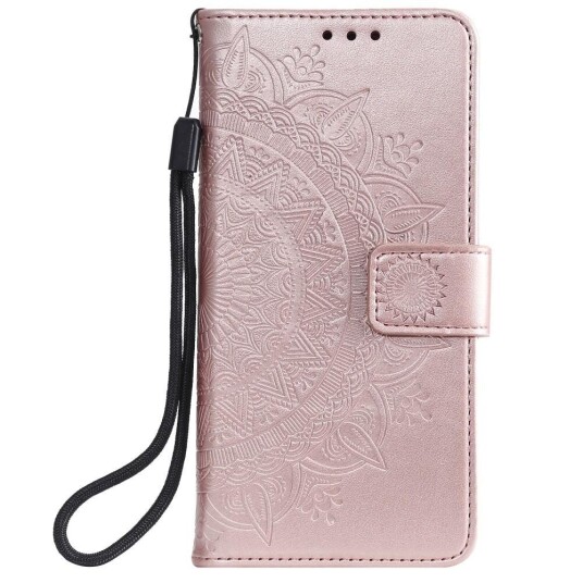 INCOVER iPhone 11 Skinndeksel med Lommebok - Mandala Mønster Rose Gull