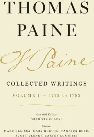 Thomas Paine Collected Writings Volume 1