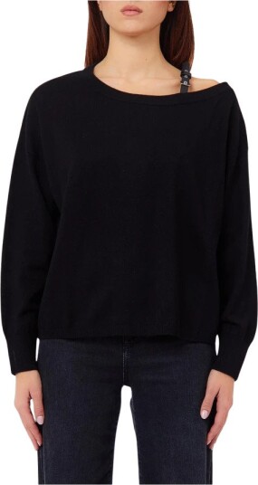 Liu Jo Dame Strikkevarer Svart XS,