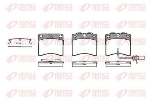 Bremseklosser REMSA 0385.11 Bremseklosser REMSA 0385.11
