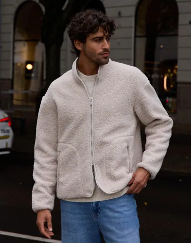 Que Sera Sera Pete Pile Jacket Vårjakker Beige Que Sera Sera Pete Pile Jacket Vårjakker Beige
