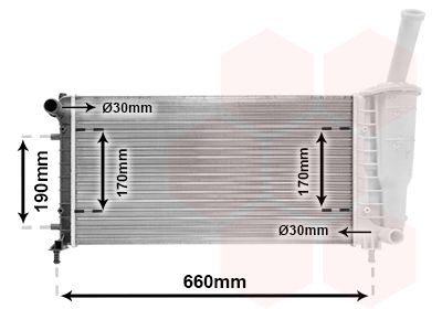 Radiator VAN WEZEL 17002290