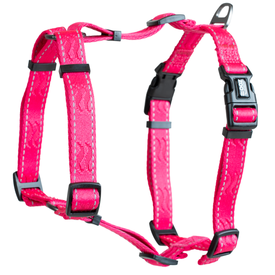 Justerbar Hundesele L/XL Rufus H 25 mm Rosa - Selected by ZOO