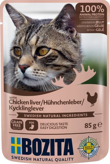 Bozita Kyllinglever Kattemat I Gelé 24 X 85 G