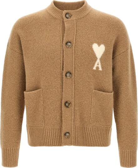 Ami Paris Dame Strikkevarer Beige M,