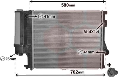 Radiator VAN WEZEL 06002186