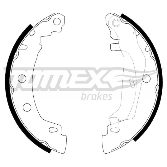Bremsesko sett TOMEX Brakes TX 20 43 Bremsesko sett TOMEX Brakes TX 20 43