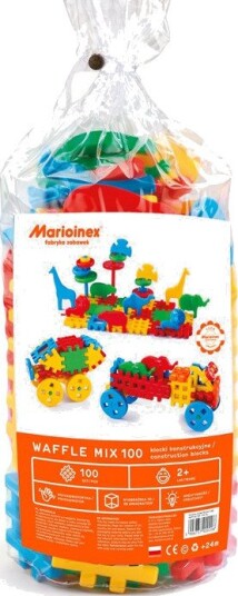 Marioinex Waffle Mix Byggeklosser 100 Deler