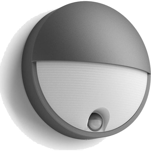 Philips myGarden Capricorn vegglampe utendørs IP44 6W LED m/bevegelses sensor IR - Antrasitt