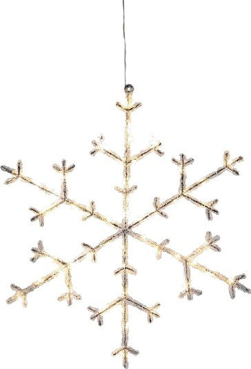 Star Trading   Snøkrystall Icy 47 cm Transparent