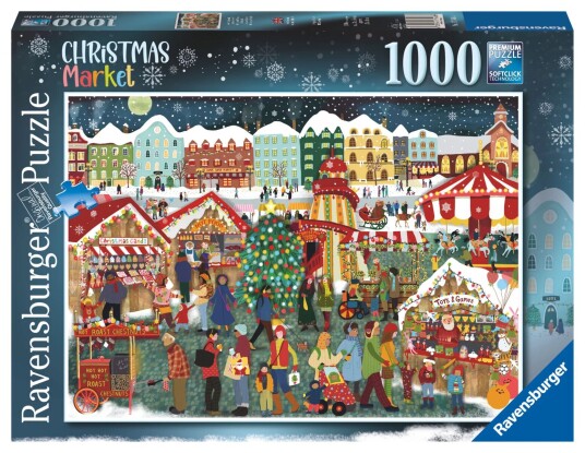 Ravensburger Puslespill 1000 Julemarket Ravensburger