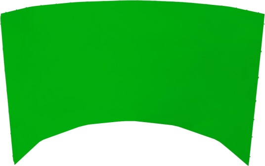 Panoramabakgrunn m/greenscreen - 240x600 cm