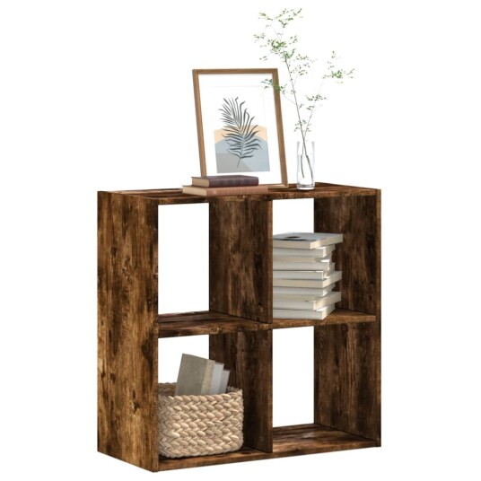 Bokhylle røkt eik 68,5x32x68,5 cm konstruert tre Bokhylle røkt eik 68,5x32x68,5 cm konstruert tre