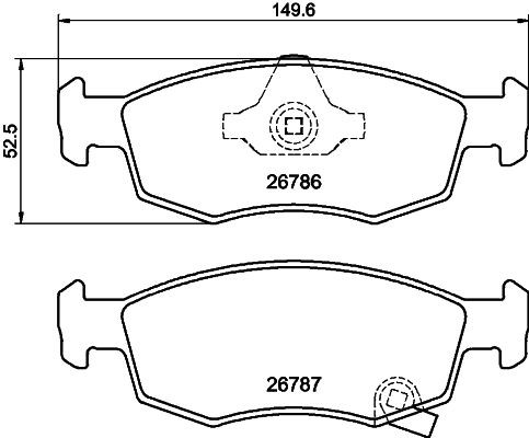 Bremseklosser HELLA 8DB 355 046 041