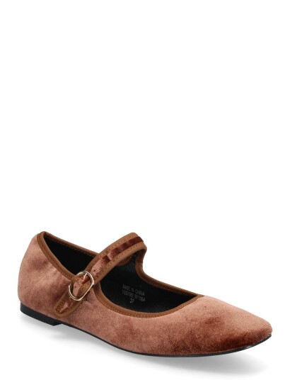 Bianco Bialilja Mary Jane Velvet Brown 40