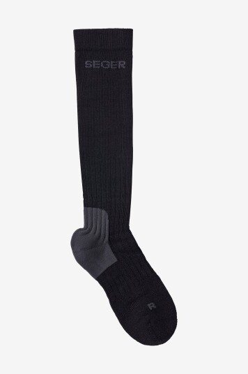 Seger Knestrømper Wanderer Heavy Wool Compression Svart