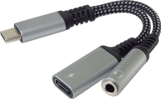 Premiumcord USB-C Til 3,5mm Jack-Adapter Med DAC-Brikke 13cm ku31zvuk04