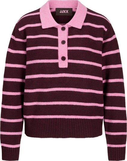 JJXX Jxruby Polo Neck Knit Sn Burgundy M