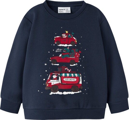 Name It Nmmrane Ls Nreg Sweat Bru NAVY BLAZER 98