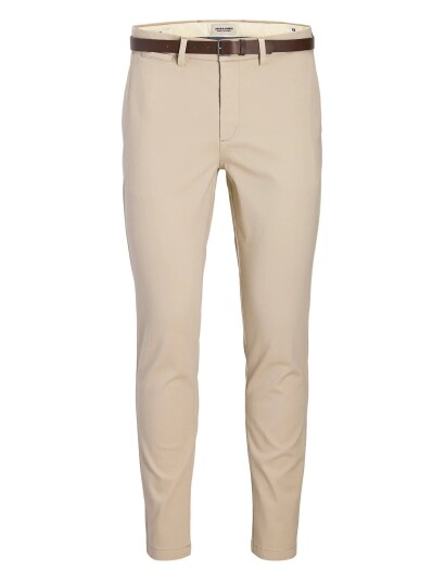 Jack & Jones Jpstmarco Adam Belted Chino Cream 27 x 30