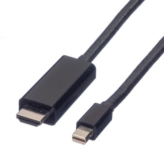 VALUE MiniDP Cable MiniDP-UHDTV. M/M. Black. 1.0m Factory Sealed VALUE MiniDP Cable MiniDP-UHDTV. M/M. Black. 1.0m Factory Sealed