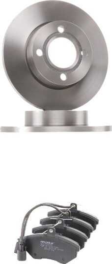 Bremseskiver og -klosser RIDEX 3405B2726