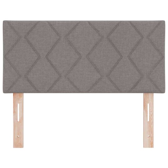 Sengegavl Diamond Blocks Design Taupe 90 cm Stoff Sengegavl Diamond Blocks Design Taupe 90 cm Stoff