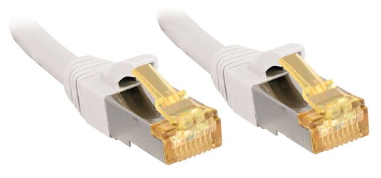 LINDY S/FTP PacthCord Cat7. RJ45 Plug. White. 5.0m Factory Sealed LINDY S/FTP PacthCord Cat7. RJ45 Plug. White. 5.0m Factory Sealed