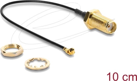 Delock 67413 0,1 M 1.13 Sma I-Pex Mhf1 Svart