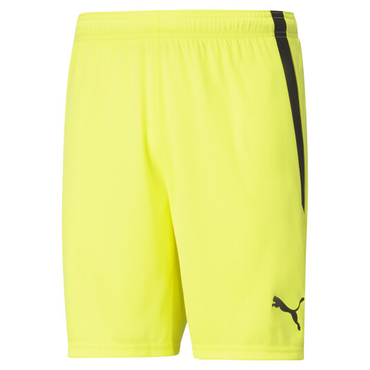Puma teamLIGA Shorts, fotballshorts herre S Fluo Yellow-puma Bla