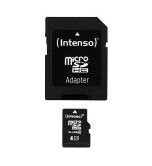 Intenso Class 10 - Flashminnekort (microSDHC til SD-adapter inkludert) - 4 GB - Class 10 - microSDHC