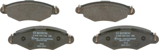 BOSCH 0 986 495 244 Bremseklosser