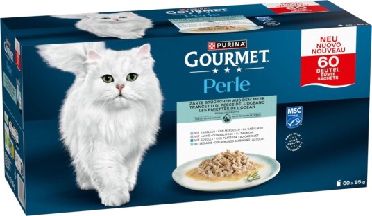 Gourmet Våtfôr Mikspakke Perle Møre Biter Fra Havet I Saus 4 Sorter 60 X 85 G Gourmet Våtfôr Mikspakke Perle Møre Biter Fra Havet I Saus 4 Sorter 60 X 85 G