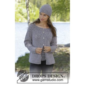 �Agnes�by DROPS Design Jakke Strikkeoppskrift str. S XXXL Small