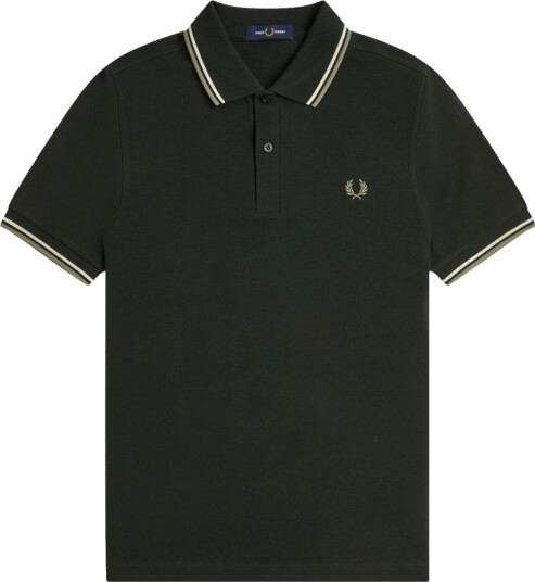 Fred Perry Herre Topper Grønn M,