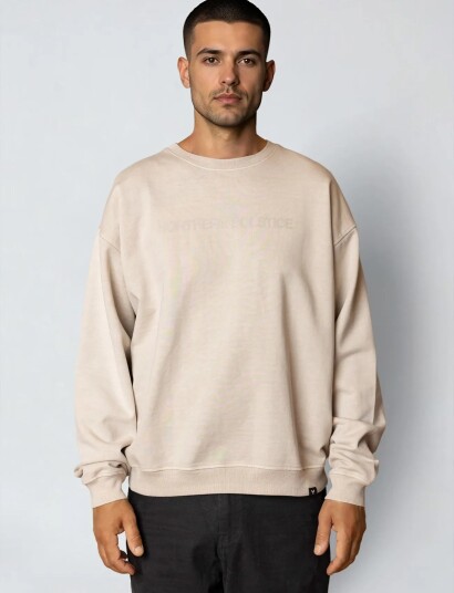 Fat Moose Solstice Sweatshirt Beige S Fat Moose Solstice Sweatshirt Beige S