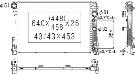 DIEDERICHS DCM2422 Radiator motorkjøling