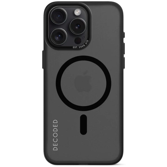 Decoded iPhone 15 Pro Max Magsafe Kompatibel Silikon Deksel Transparent
