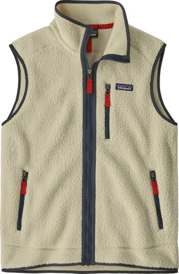 Patagonia Retro Pile Vest M"s pelican w/ smolder blue XL Patagonia Retro Pile Vest M"s pelican w/ smolder blue XL