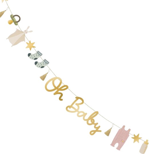 PartyDeco Girlander Oh Baby Miks