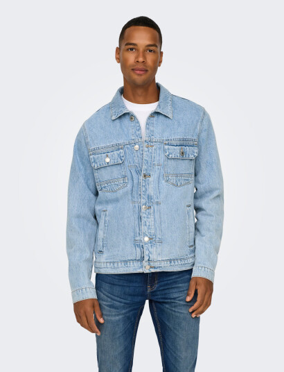 ONLY & SONS Onsduke Lb 2035 Azg Dnm Jacket - Blue - M