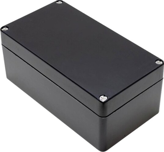 Hammond Electronics 1590Zgrp123bk Universalskap 220 X 120 X 90 Polyester Svart 1 Stk