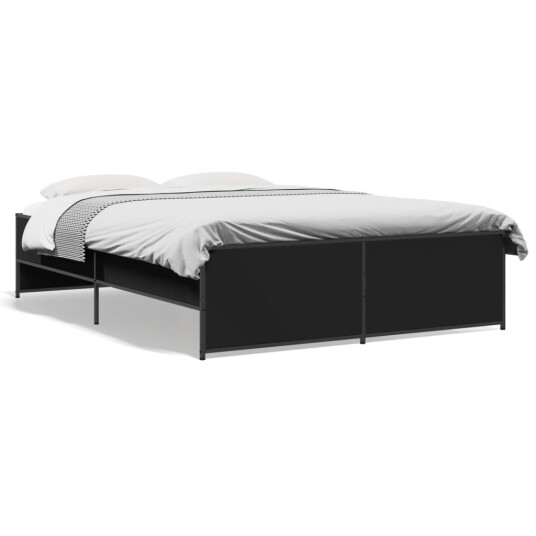  Sengeramme svart 120x190 cm konstruert tre og metall 8721102610974