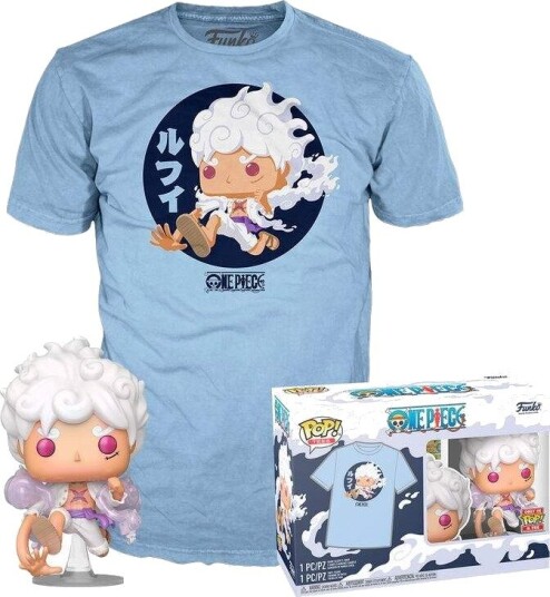 Northix Luffy Fifth Gear Pop & Tee One Piece Figur 6-tommers samleobjekt