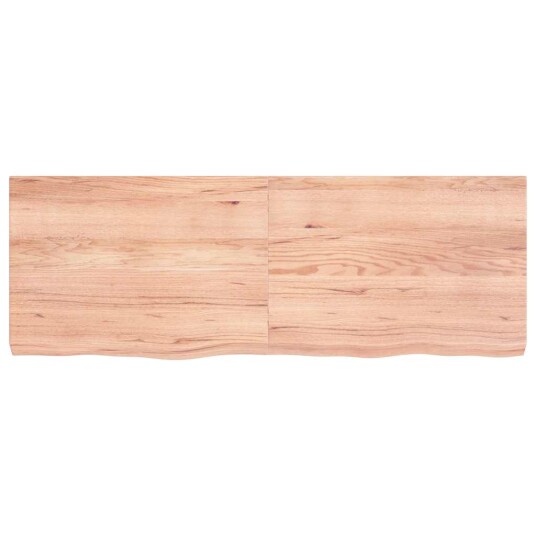 Benkeplate til bad lysebrun 140x50x 2-6 cm behandlet heltre