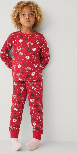 Ellos Collection - Pyjamas med julemotiv - Rød