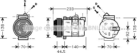 AC kompressor PRASCO MSAK277 AC kompressor PRASCO MSAK277