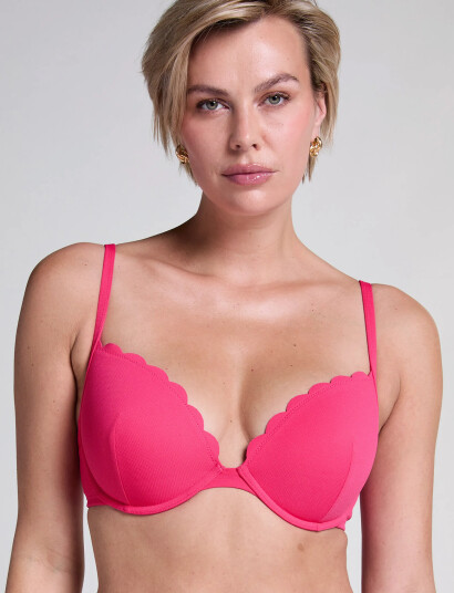 Hunkemöller Scallop Pp - Pink - E x 75