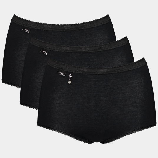 Sloggi Grunnleggende H Pearl 3-pack maxi truse svart Størrelse: 50 Kvinner Sloggi Grunnleggende H Pearl 3-pack maxi truse svart Størrelse: 50 Kvinner